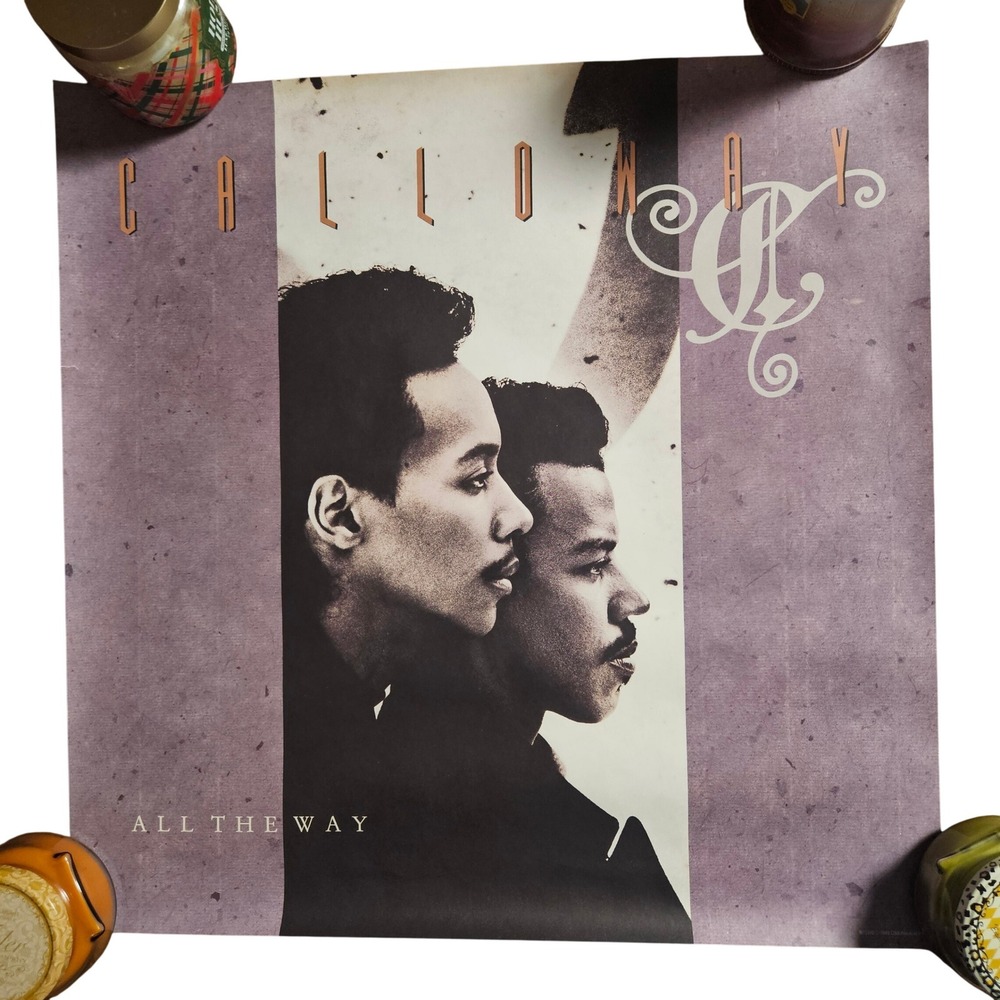 Calloway All The Way Vintage 1989 Album Promo Poster Display 23x23 CBS Records